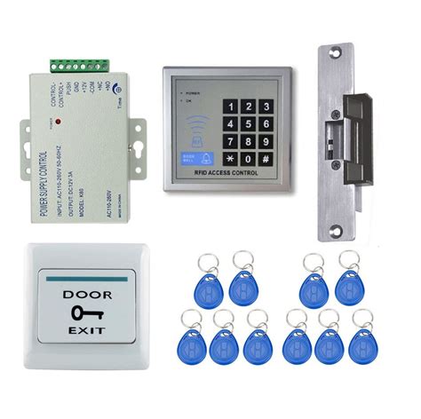 rfid door lock access control system kit electric lock new|rfid residential door locks.